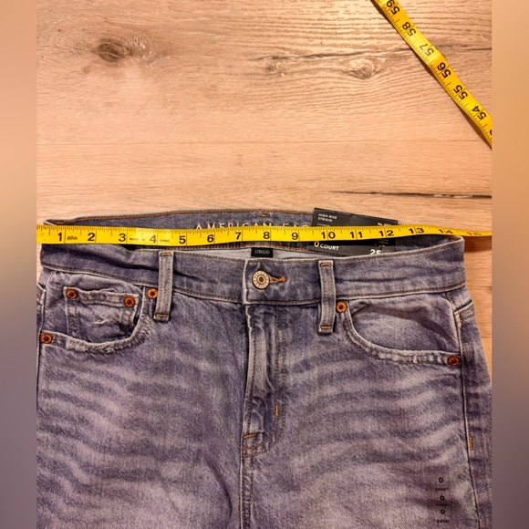 NWT American Eagle Strigid High-Waisted Stovepipe Jeans, 0 Short, 25 w - Picture 12 of 12